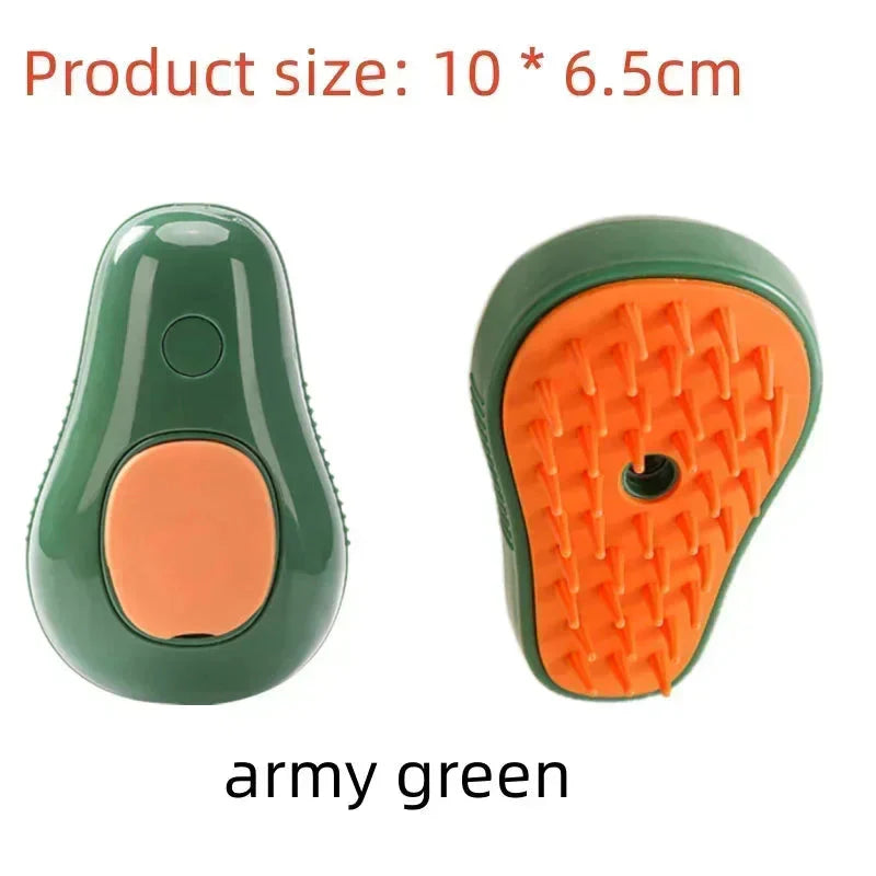 Electric Cat Steam Brush โ 3-In-1 Pet Grooming Comb with Water Spray for Cats and Dogs, USB Rechargeable